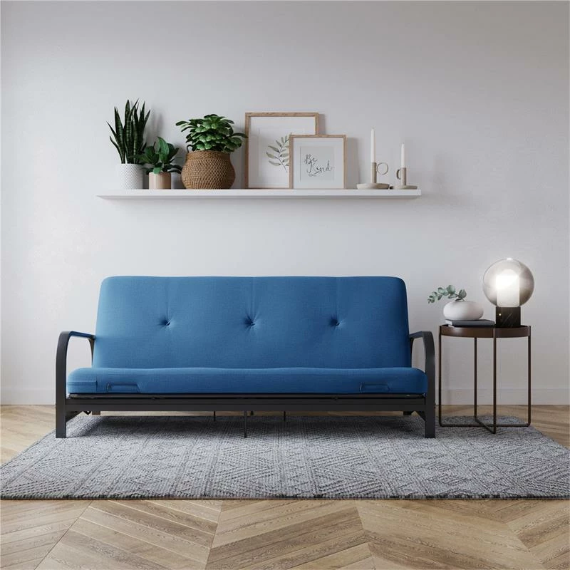 Discount ❤️ DHP Zadie 6" Thermobonded High Density Futon Mattress Full Size In Blue Linen ✨ 6 Discount ❤️ DHP Zadie 6" Thermobonded High Density Futon Mattress Full Size In Blue Linen ✨ - Image 4