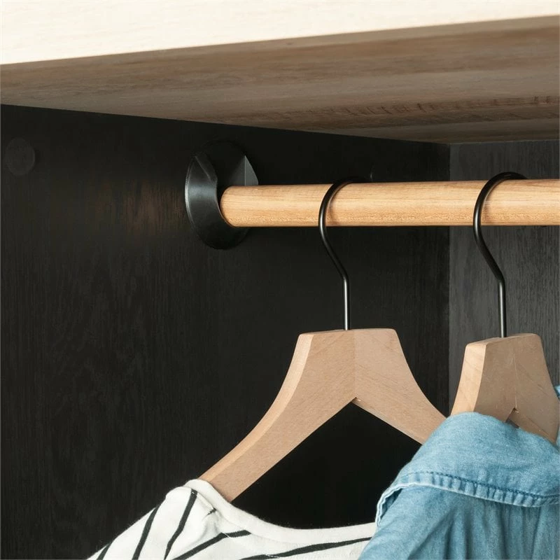 Coupon ✨ Sauder Cottage Road Engineered Wood Adjustable Shelf & Drawer Armoire Raven Oak 🤩 7 Coupon ✨ Sauder Cottage Road Engineered Wood Adjustable Shelf & Drawer Armoire Raven Oak 🤩 - Image 5