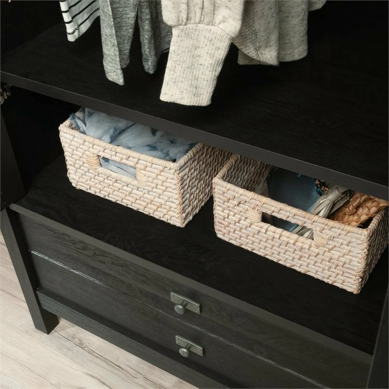 Coupon ✨ Sauder Cottage Road Engineered Wood Adjustable Shelf & Drawer Armoire Raven Oak 🤩 8 Coupon ✨ Sauder Cottage Road Engineered Wood Adjustable Shelf & Drawer Armoire Raven Oak 🤩 - Image 6