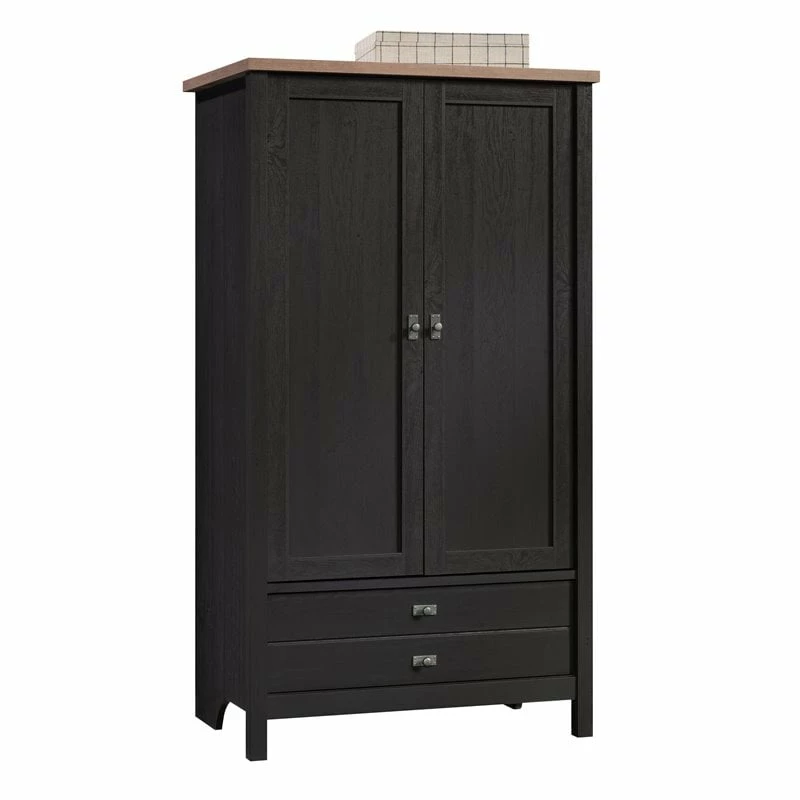 Coupon ✨ Sauder Cottage Road Engineered Wood Adjustable Shelf & Drawer Armoire Raven Oak 🤩 12 Coupon ✨ Sauder Cottage Road Engineered Wood Adjustable Shelf & Drawer Armoire Raven Oak 🤩 - Image 10