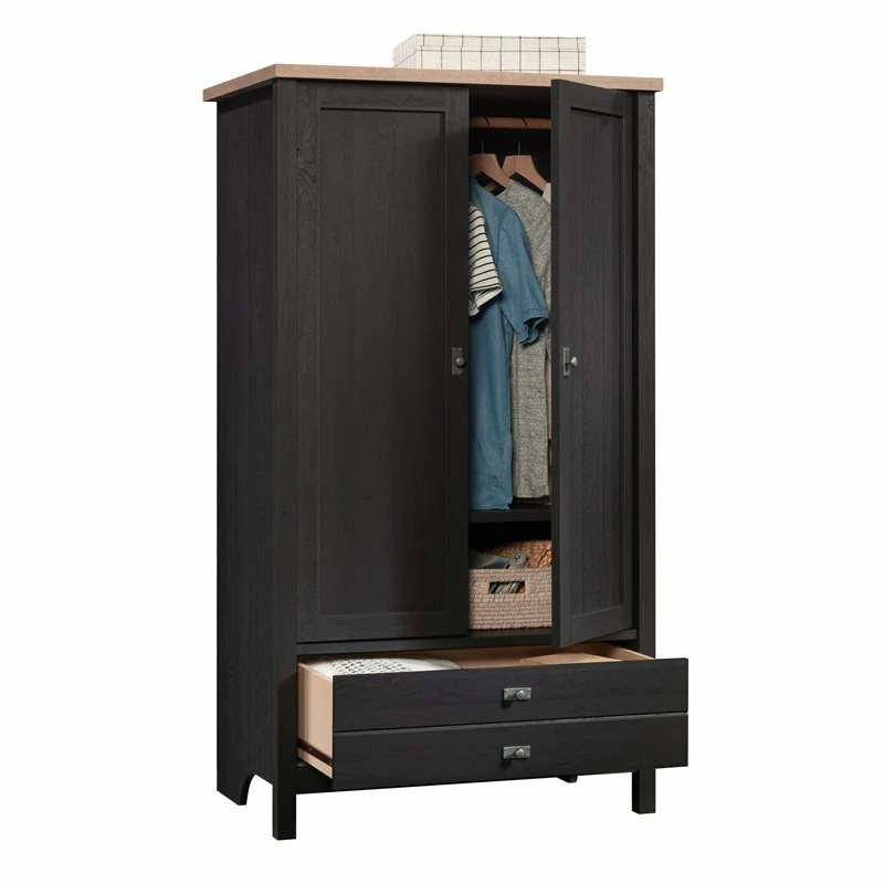 Coupon ✨ Sauder Cottage Road Engineered Wood Adjustable Shelf & Drawer Armoire Raven Oak 🤩 13 Coupon ✨ Sauder Cottage Road Engineered Wood Adjustable Shelf & Drawer Armoire Raven Oak 🤩 - Image 11
