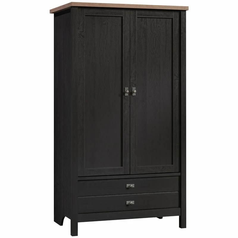 Coupon ✨ Sauder Cottage Road Engineered Wood Adjustable Shelf & Drawer Armoire Raven Oak 🤩 3 Coupon ✨ Sauder Cottage Road Engineered Wood Adjustable Shelf & Drawer Armoire Raven Oak 🤩