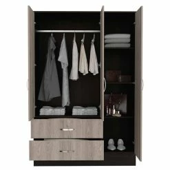 Deals ๐ฅ FM Furniture Florencia S Mirrored Modern Wood Armoire In Black Wenge/Light Oak โจ 10 Deals ๐ฅ FM Furniture Florencia S Mirrored Modern Wood Armoire In Black Wenge/Light Oak โจ -Living Room Sales Shop 2499046 2 L