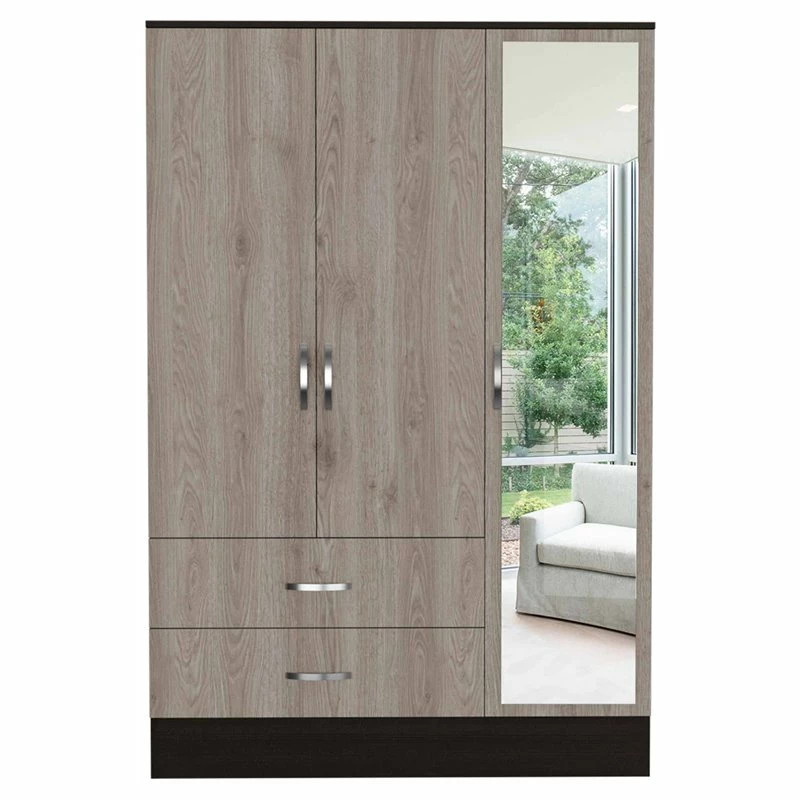 Deals ๐ฅ FM Furniture Florencia S Mirrored Modern Wood Armoire In Black Wenge/Light Oak โจ 3 Deals ๐ฅ FM Furniture Florencia S Mirrored Modern Wood Armoire In Black Wenge/Light Oak โจ