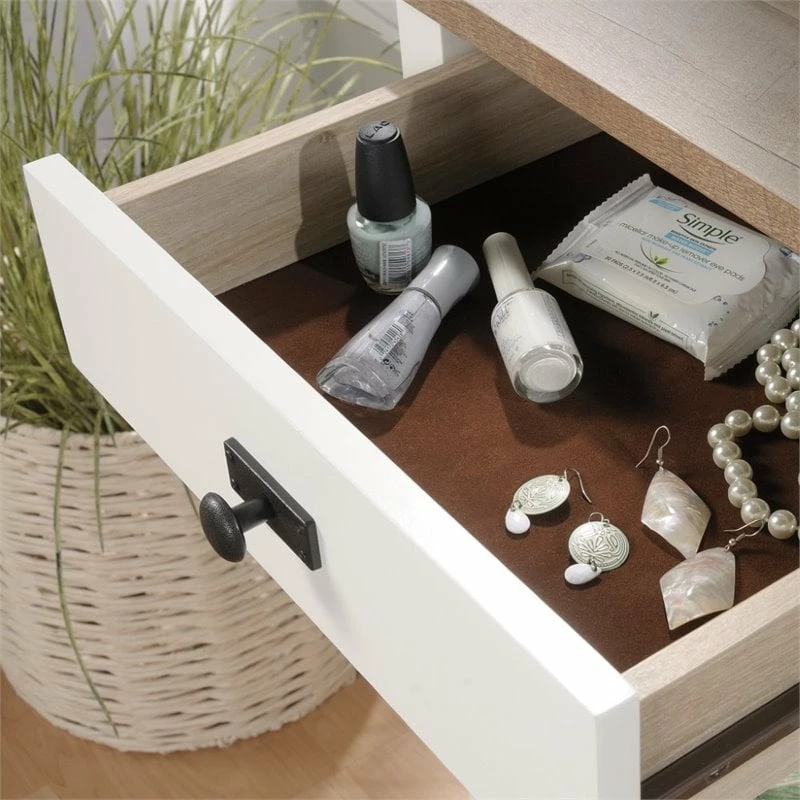 Buy π Pemberly Row Wooden Bedroom Vanity In Soft White And Lintel Oak π 12 Buy π Pemberly Row Wooden Bedroom Vanity In Soft White And Lintel Oak π - Image 10