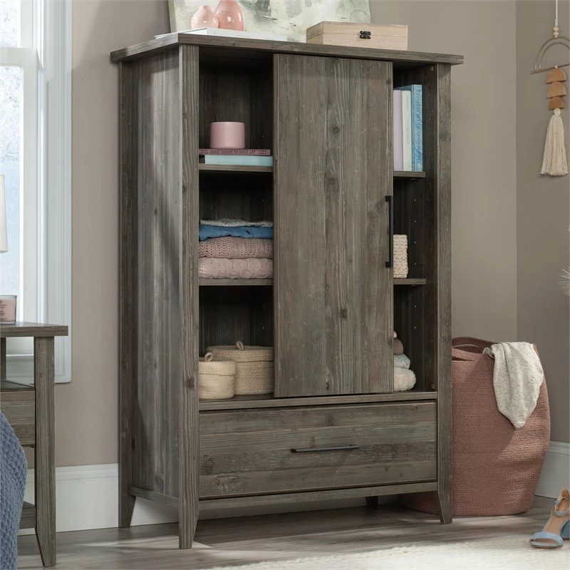 Best Pirce โญ Pemberly Row Engineered Wood Armoire With Sliding Door In Pebble Pine ๐ 4 Best Pirce โญ Pemberly Row Engineered Wood Armoire With Sliding Door In Pebble Pine ๐ - Image 2