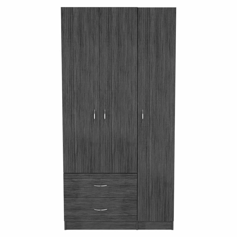 Deals ✔️ Tuhome Furniture TUHOME Austral 3 Doors Armoire-Smoky Oak/White Engineered Wood ⌛ 3 Deals ✔️ Tuhome Furniture TUHOME Austral 3 Doors Armoire-Smoky Oak/White Engineered Wood ⌛