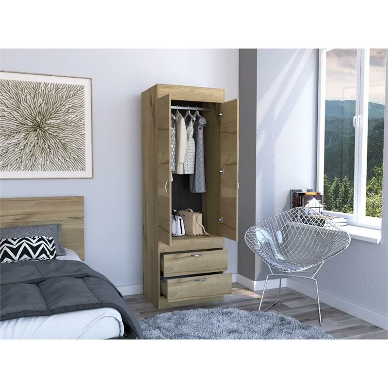 Top 10 โค๏ธ Tuhome Furniture TUHOME Lisboa Armoire-Lightoak/Black Engineered Wood ๐ 5 Top 10 โค๏ธ Tuhome Furniture TUHOME Lisboa Armoire-Lightoak/Black Engineered Wood ๐ - Image 3