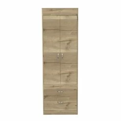 Top 10 โค๏ธ Tuhome Furniture TUHOME Lisboa Armoire-Lightoak/Black Engineered Wood ๐