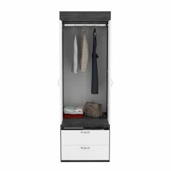 Promo π Tuhome Furniture TUHOME Lisboa Armoire- Ash / White Engineered Wood - For Bedroom π 13 Promo π Tuhome Furniture TUHOME Lisboa Armoire- Ash / White Engineered Wood - For Bedroom π -Living Room Sales Shop 2503553 4 L