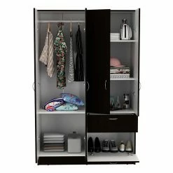 Best deal ๐ Atlin Designs Modern Wood Bedroom Armoire In Black Wenge/White ๐ 10 Best deal ๐ Atlin Designs Modern Wood Bedroom Armoire In Black Wenge/White ๐ -Living Room Sales Shop 2503761 2 L