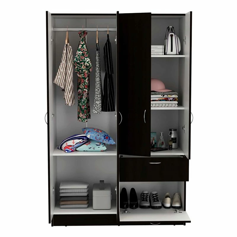Best deal ๐ Atlin Designs Modern Wood Bedroom Armoire In Black Wenge/White ๐ 5 Best deal ๐ Atlin Designs Modern Wood Bedroom Armoire In Black Wenge/White ๐ - Image 3