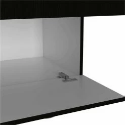 Deals 🎁 Atlin Designs Modern Wood Armoire With Two Cabinets In Black/White 🛒 -Living Room Sales Shop 2503778 4 L