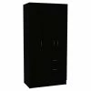 Deals ๐ Atlin Designs Modern Wood Armoire With Two Cabinets In Black/White ๐ 2 Deals ๐ Atlin Designs Modern Wood Armoire With Two Cabinets In Black/White ๐ -Living Room Sales Shop 2503778 L