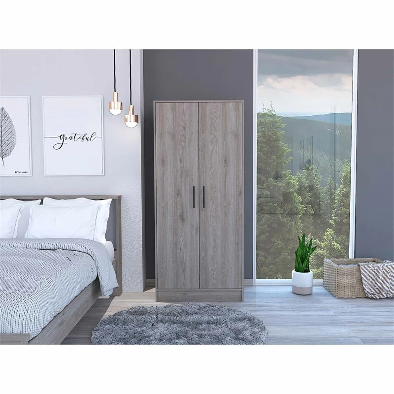 Best reviews of π Atlin Designs Wood Bedroom Armoire With Two Doors In Light Gray β 4 Best reviews of π Atlin Designs Wood Bedroom Armoire With Two Doors In Light Gray β - Image 2