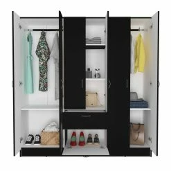 Top 10 π Atlin Designs Modern 6-Door Wood Bedroom Armoire In Black Wenge β 10 Top 10 π Atlin Designs Modern 6-Door Wood Bedroom Armoire In Black Wenge β -Living Room Sales Shop 2503799 2 L