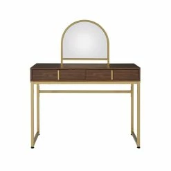 Deals π ACME Furniture ACME Coleen Vanity Desk In Walnut & Gold Finish βοΈ 21 Deals π ACME Furniture ACME Coleen Vanity Desk In Walnut & Gold Finish βοΈ -Living Room Sales Shop 2512773 7 L