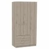 Wholesale 😀 Atlin Designs Modern Three Door Wood Bedroom Armoire In Walnut Oak 🔔 -Living Room Sales Shop 2515147 10 L