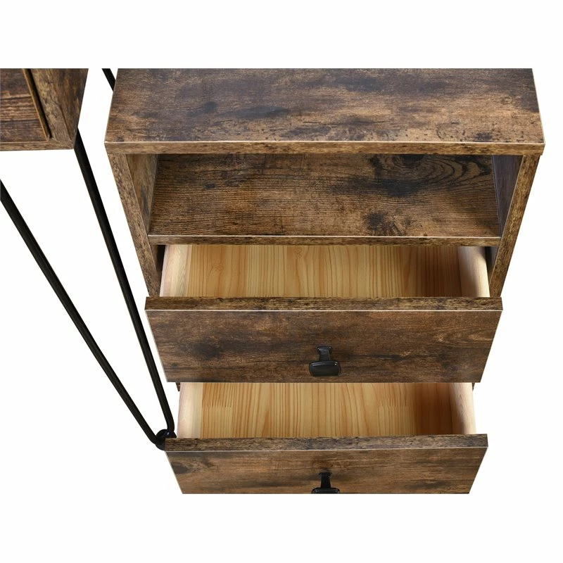 New ๐ฏ Alexent Wood Makeup Vanity Desk Set With Round Mirror & Storage Cabinet In Brown ๐งจ 12 New ๐ฏ Alexent Wood Makeup Vanity Desk Set With Round Mirror & Storage Cabinet In Brown ๐งจ - Image 10