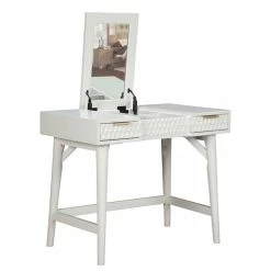 Buy ๐ Atlin Designs Contemporary White Pearl Wood Bedroom Vanity In White ๐ฏ 14 Buy ๐ Atlin Designs Contemporary White Pearl Wood Bedroom Vanity In White ๐ฏ -Living Room Sales Shop 2517646 2 L