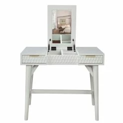Buy ๐ Atlin Designs Contemporary White Pearl Wood Bedroom Vanity In White ๐ฏ 15 Buy ๐ Atlin Designs Contemporary White Pearl Wood Bedroom Vanity In White ๐ฏ -Living Room Sales Shop 2517646 3 L