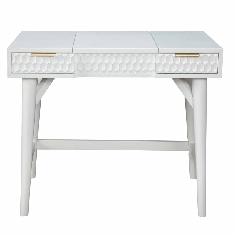 Buy ๐ Atlin Designs Contemporary White Pearl Wood Bedroom Vanity In White ๐ฏ 7 Buy ๐ Atlin Designs Contemporary White Pearl Wood Bedroom Vanity In White ๐ฏ - Image 5