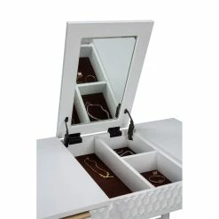 Buy ๐ Atlin Designs Contemporary White Pearl Wood Bedroom Vanity In White ๐ฏ 18 Buy ๐ Atlin Designs Contemporary White Pearl Wood Bedroom Vanity In White ๐ฏ -Living Room Sales Shop 2517646 6 L