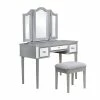 Coupon 🔔 Atlin Designs Contemporary Wood 3-Piece Vanity Set In Silver 👍