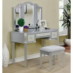 Coupon ๐ Atlin Designs Contemporary Wood 3-Piece Vanity Set In Silver ๐ 8 Coupon ๐ Atlin Designs Contemporary Wood 3-Piece Vanity Set In Silver ๐ -Living Room Sales Shop 2517649 L