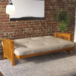 Wholesale 🎁 DHP Kali 6 Inch Thermobonded High Density Futon Mattress Full In Tan Microfiber ✔️ -Living Room Sales Shop 2522154 2 L