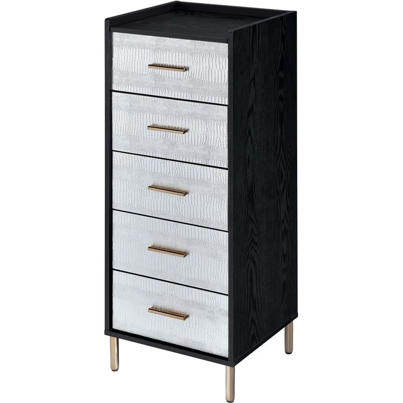 Buy ๐ ACME Furniture ACME Myles Jewelry Armoire In Black & Gold Finish ๐คฉ 3 Buy ๐ ACME Furniture ACME Myles Jewelry Armoire In Black & Gold Finish ๐คฉ