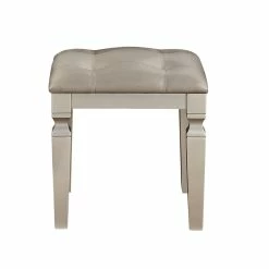 Best deal โ๏ธ Poundex Wooden Makeup Vanity Set With Lift-up Mirror And Stool - Silver ๐ 8 Best deal โ๏ธ Poundex Wooden Makeup Vanity Set With Lift-up Mirror And Stool - Silver ๐ -Living Room Sales Shop 2524514 2 L