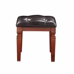 Wholesale ๐ Poundex Wooden Makeup Vanity Set With Lift-up Mirror And Stool - Cherry โค๏ธ 8 Wholesale ๐ Poundex Wooden Makeup Vanity Set With Lift-up Mirror And Stool - Cherry โค๏ธ -Living Room Sales Shop 2524516 2 L