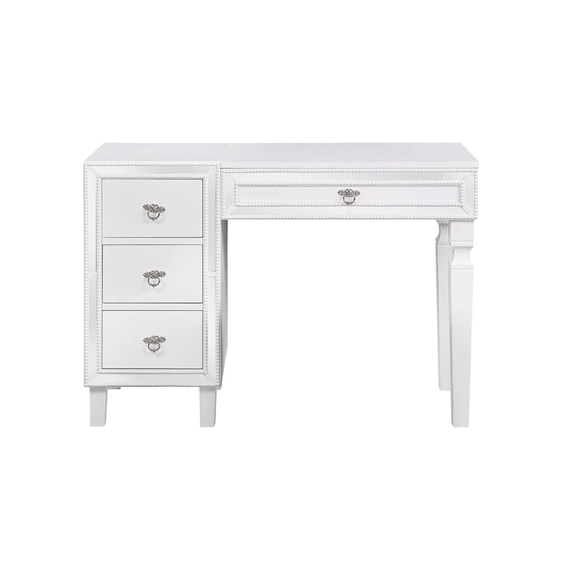 Wholesale 𧨠Poundex Wooden Makeup Vanity Set With Lift-up Mirror And Stool - White π 4 Wholesale 𧨠Poundex Wooden Makeup Vanity Set With Lift-up Mirror And Stool - White π - Image 2