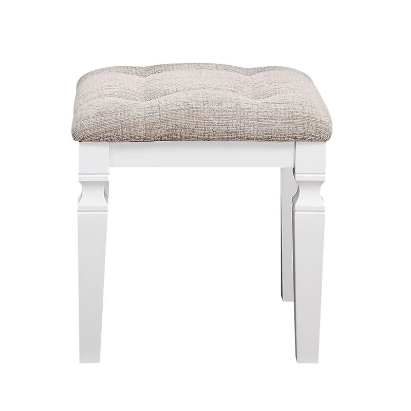 Wholesale 𧨠Poundex Wooden Makeup Vanity Set With Lift-up Mirror And Stool - White π 5 Wholesale 𧨠Poundex Wooden Makeup Vanity Set With Lift-up Mirror And Stool - White π - Image 3