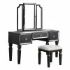 Wholesale ๐ฏ Poundex Wooden Makeup Vanity Set With Tri-fold Mirror And Stool - Black ๐ฏ 1 Wholesale ๐ฏ Poundex Wooden Makeup Vanity Set With Tri-fold Mirror And Stool - Black ๐ฏ -Living Room Sales Shop 2524519 L