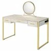 Deals π ACME Furniture ACME Myles Vanity Set With USB Port In Antique White And Champagne Metal π₯ 1 Deals π ACME Furniture ACME Myles Vanity Set With USB Port In Antique White And Champagne Metal π₯ -Living Room Sales Shop 2535086 L