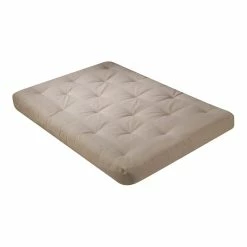 Best reviews of 🤩 Wolf Comfort Plus 75x54" Cotton & Fabric Full Futon Mattress In Khaki Duck Brown 🎉