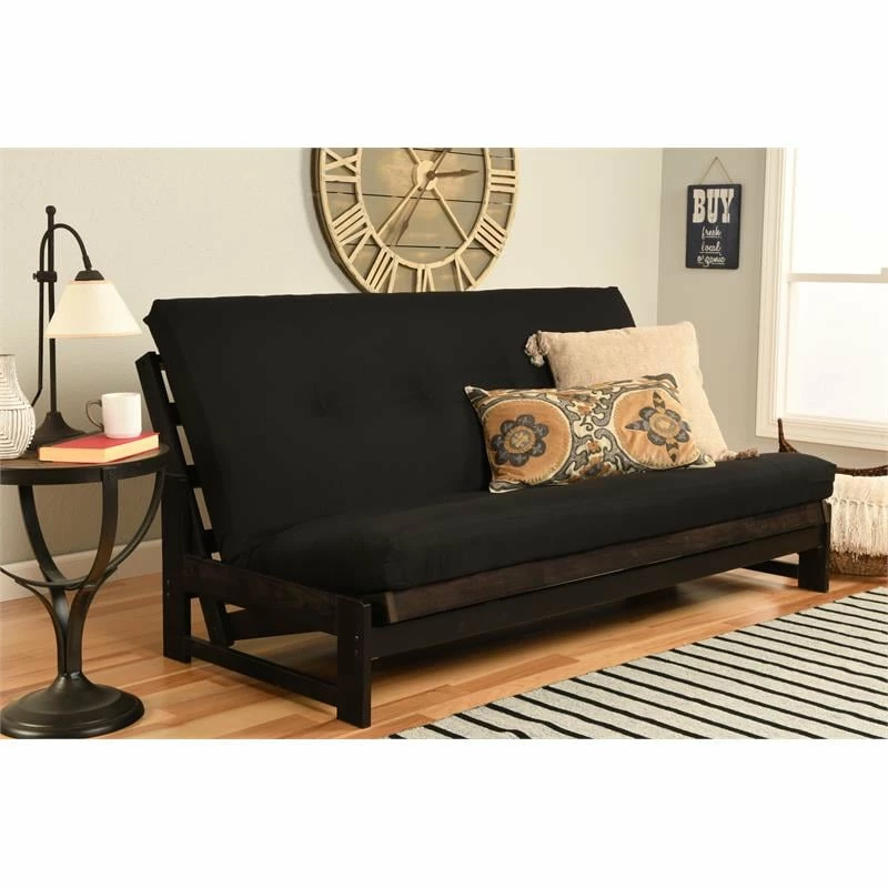 Outlet ๐ Kodiak Furniture High-density Foam Full-size Black Twill Fabric Futon Mattress โ 4 Outlet ๐ Kodiak Furniture High-density Foam Full-size Black Twill Fabric Futon Mattress โ - Image 2