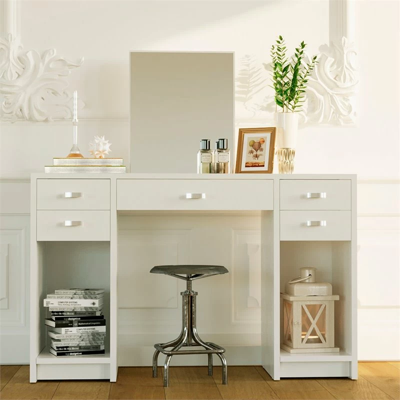 Top 10 π Boahaus Christina 5-Drawer Modern Wood Vanity With Mirror Top In White β€οΈ 6 Top 10 π Boahaus Christina 5-Drawer Modern Wood Vanity With Mirror Top In White β€οΈ - Image 4