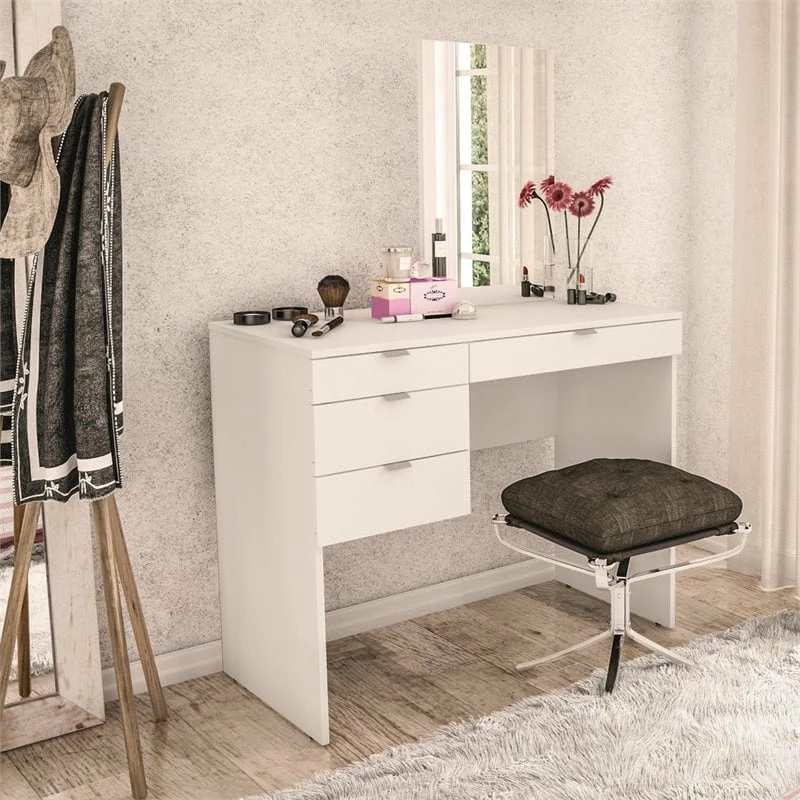 Wholesale ๐คฉ Boahaus Maia 4-Drawer Modern Wood ๐ Dressing Table With Mirror In White ๐ 4 Wholesale ๐คฉ Boahaus Maia 4-Drawer Modern Wood ๐ Dressing Table With Mirror In White ๐ - Image 2