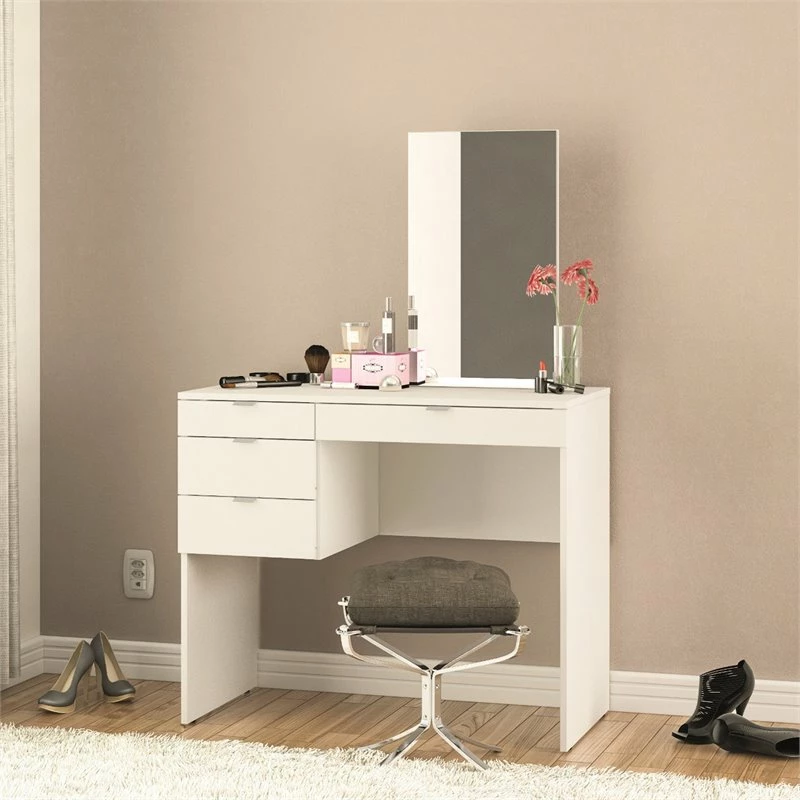 Wholesale ๐คฉ Boahaus Maia 4-Drawer Modern Wood ๐ Dressing Table With Mirror In White ๐ 5 Wholesale ๐คฉ Boahaus Maia 4-Drawer Modern Wood ๐ Dressing Table With Mirror In White ๐ - Image 3