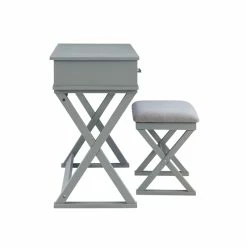 Deals ✔️ Linon Ashby Wood Bedroom Vanity In Gray ✨ 28 Deals ✔️ Linon Ashby Wood Bedroom Vanity In Gray ✨ -Living Room Sales Shop 2561430 15 L