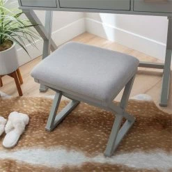 Deals ✔️ Linon Ashby Wood Bedroom Vanity In Gray ✨ 39 Deals ✔️ Linon Ashby Wood Bedroom Vanity In Gray ✨ -Living Room Sales Shop 2561430 26 L