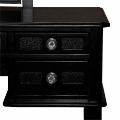 Hot Sale π Bowery Hill Wood Vanity Set With Stool And Mirror In Galaxy Black π 27 Hot Sale π Bowery Hill Wood Vanity Set With Stool And Mirror In Galaxy Black π -Living Room Sales Shop 2561462 3 L