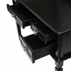 Hot Sale π Bowery Hill Wood Vanity Set With Stool And Mirror In Galaxy Black π 26 Hot Sale π Bowery Hill Wood Vanity Set With Stool And Mirror In Galaxy Black π -Living Room Sales Shop 2561462 4 L