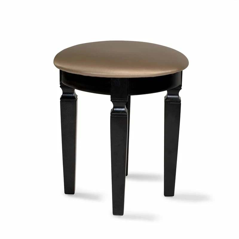 Hot Sale π Bowery Hill Wood Vanity Set With Stool And Mirror In Galaxy Black π 8 Hot Sale π Bowery Hill Wood Vanity Set With Stool And Mirror In Galaxy Black π - Image 6