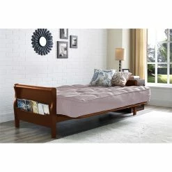 Best deal ⭐ DHP 8 Inch Independently Encased Coil Futon Mattress In Tan Linen ⭐ -Living Room Sales Shop 2563603 3 L