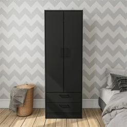 Coupon ๐งจ Boahaus Postdam Armoire (Black) ๐ 7 Coupon ๐งจ Boahaus Postdam Armoire (Black) ๐ -Living Room Sales Shop 2563968 2 L