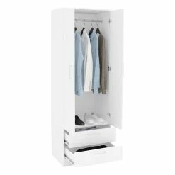 Best Pirce ๐ Boahaus Postdam Armoire (White) ๐